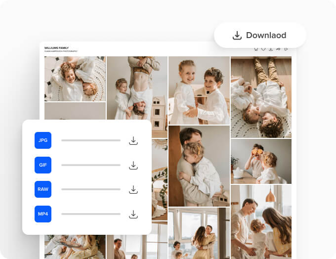 One-Click Photo Downloads